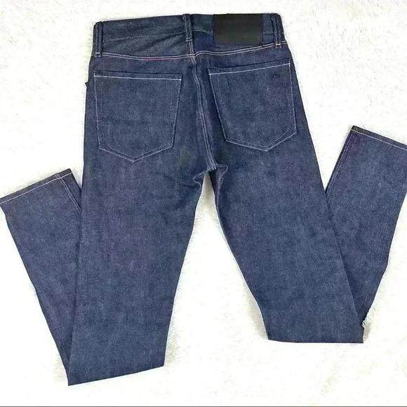 NWT Rag & Bone Fit 2 Raw Dark Wash Denim Slim Fit Full-Length Jeans Size 27/33 - Picture 6 of 14